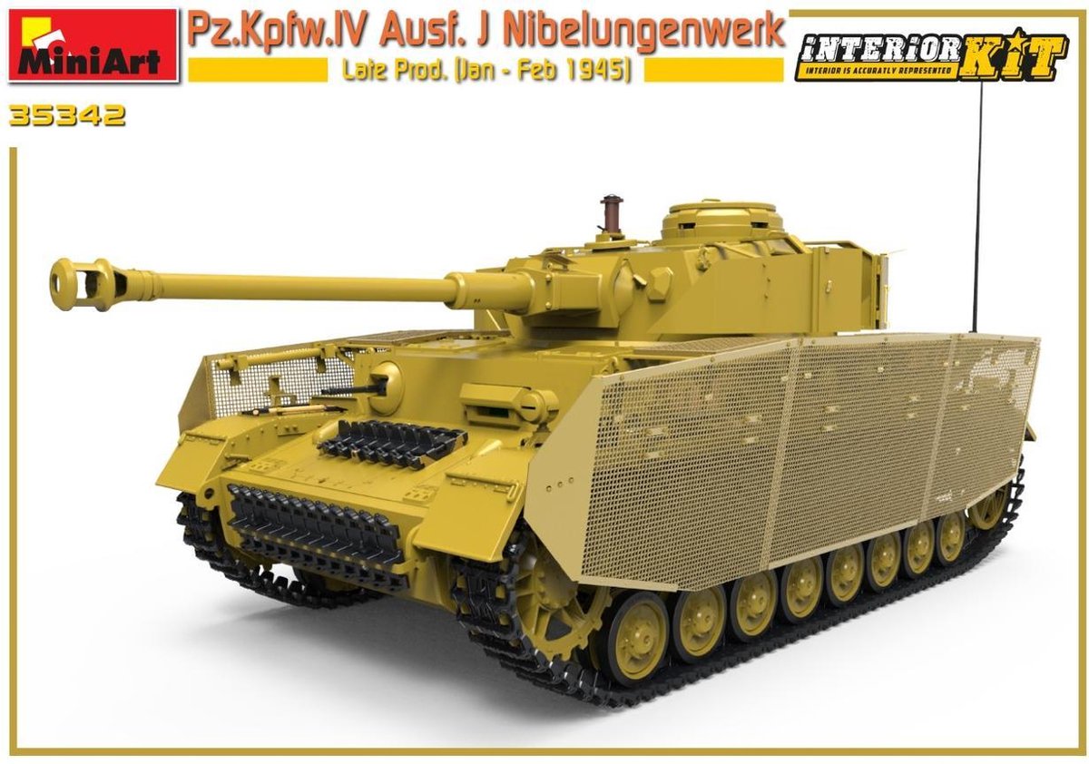 MiniArt | 35342 | Pz.Kpfw.IV Ausf.J Nibelungenwerk late prod. (jan-feb 1945) | Full interior | 1:35